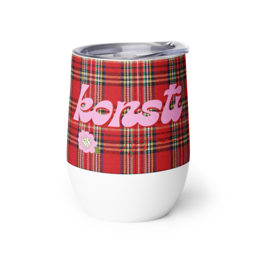 Vin Tumbler | Konsti/Rutemønster