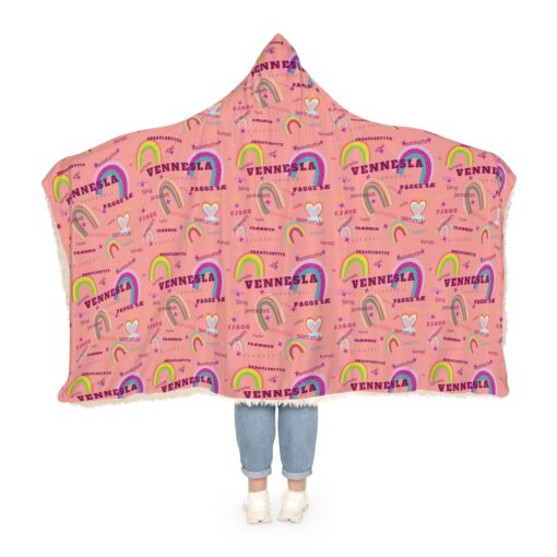 Kose Teppe med Hette | Rosa | Vennesla - Bilde 4